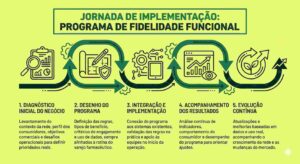 infográfico passo a passo de implementação do programa de fidelidade da funcional